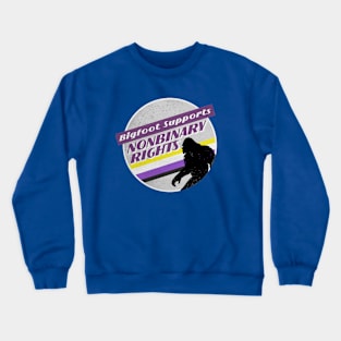 Nonbinary Pride Bigfoot Crewneck Sweatshirt